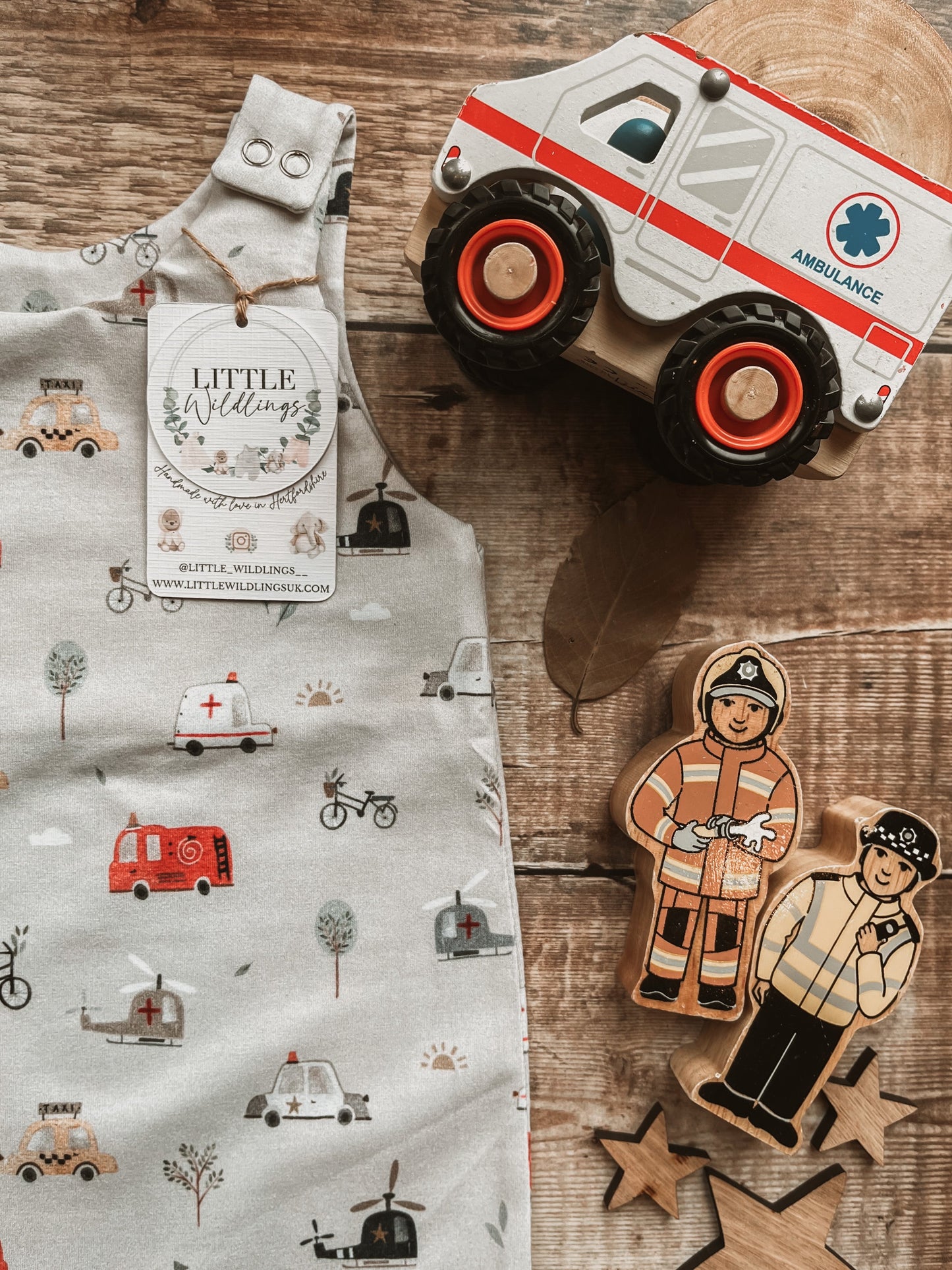 Emergency Vehicles Romper