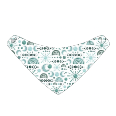 Luna Blue Bandana Bib