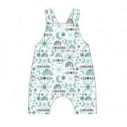 Luna Blue Short Dungarees