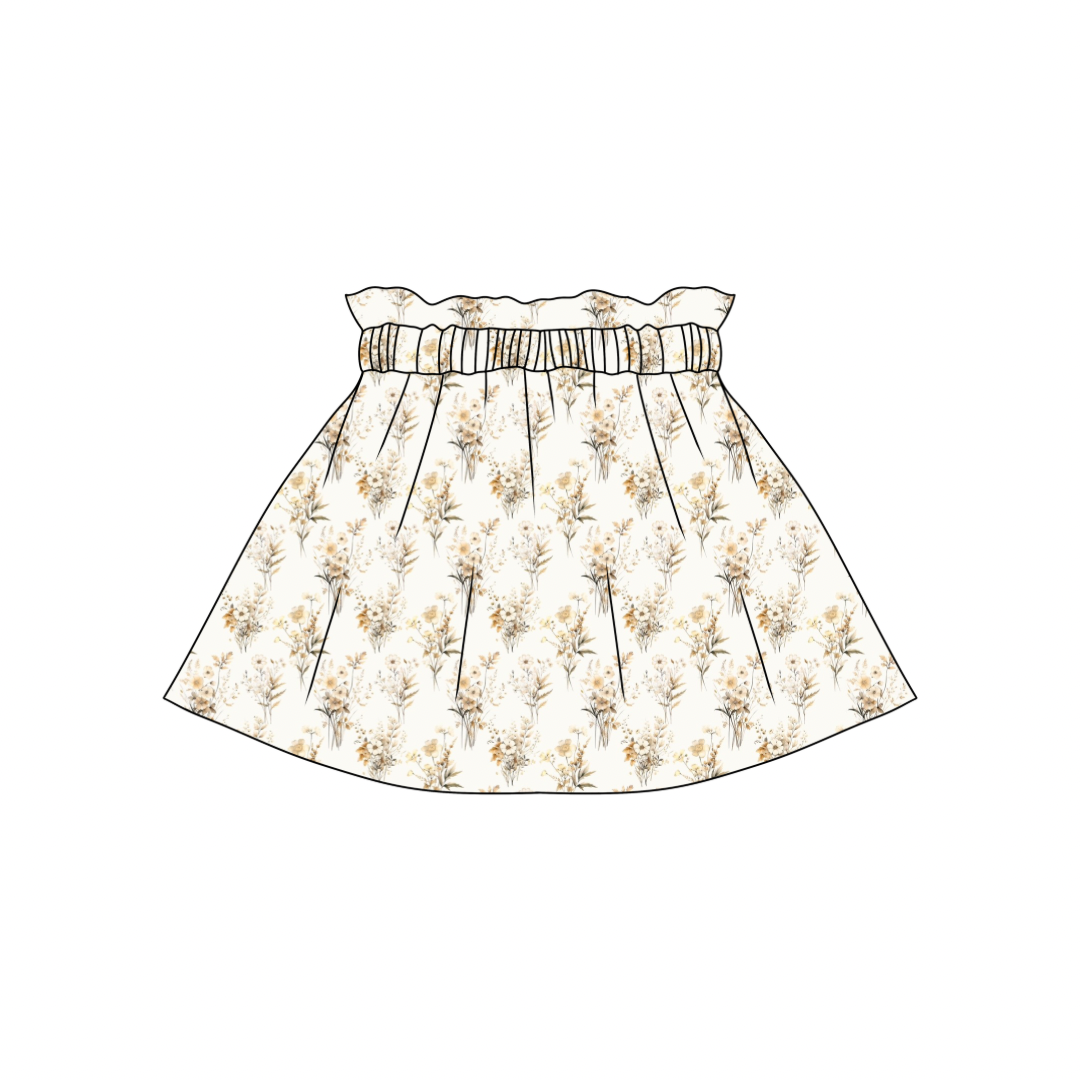 Golden Meadow Paperbag Skirt