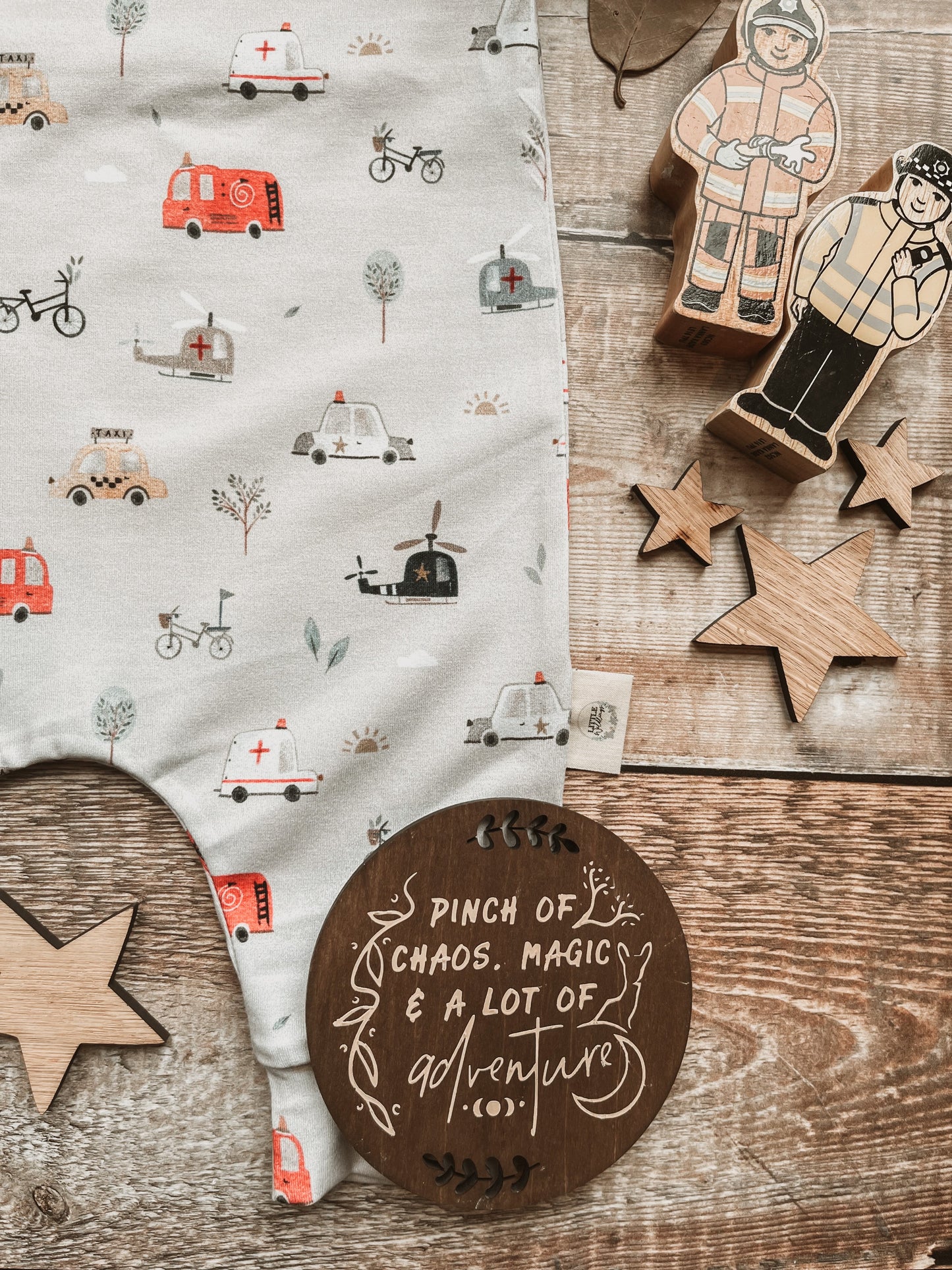 Emergency Vehicles Bloomer Romper