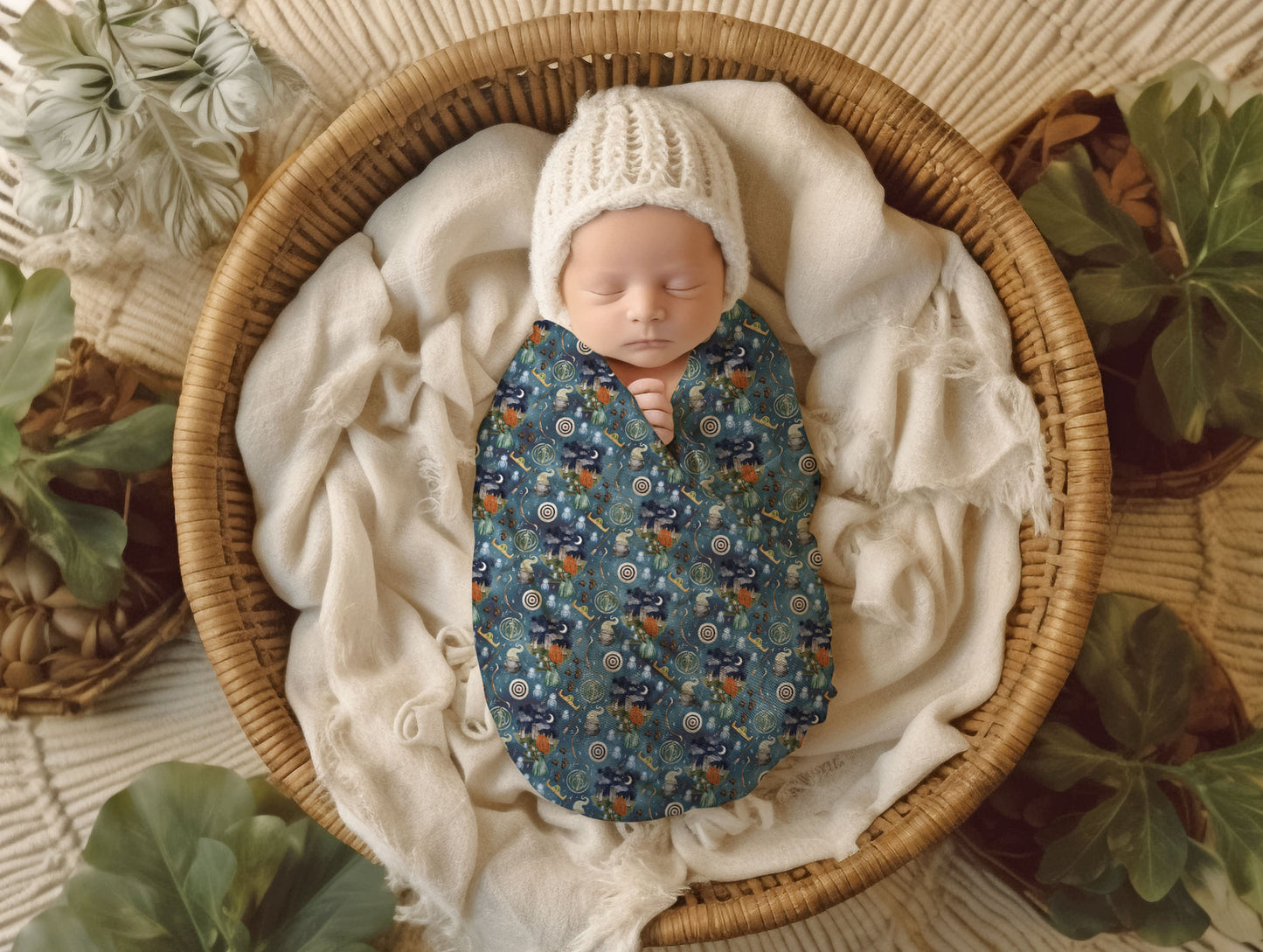 Touch the Sky Muslin Cloth & Swaddle
