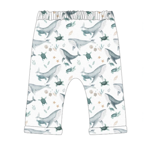 Sea Friends Rolled Shorts