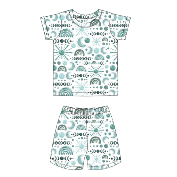 Luna Blue Short Pyjamas