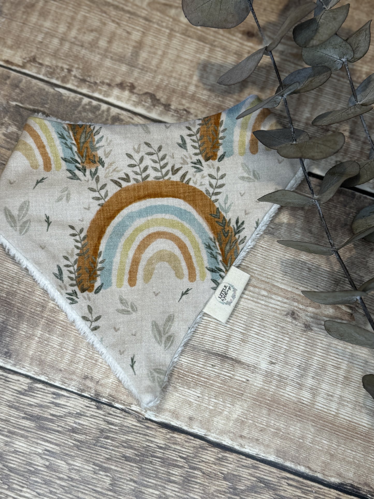 Boho Rainbow Bandana Bib