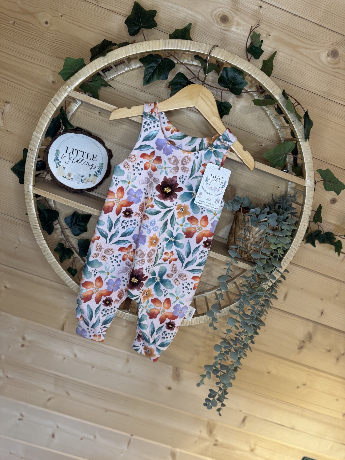 Butterfly Garden Romper 3-6 Months