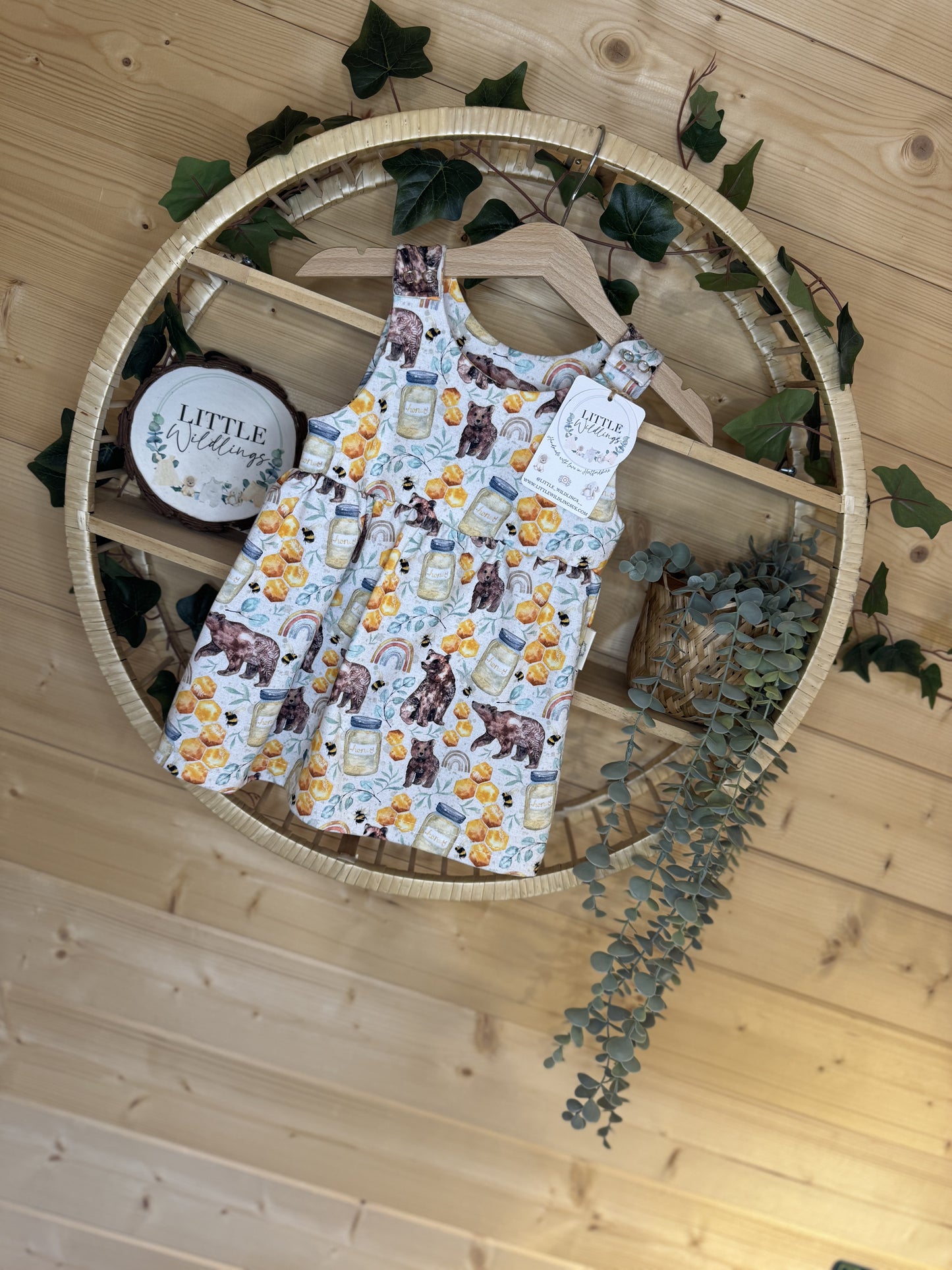 Honey Bear Dress 9-12 Months