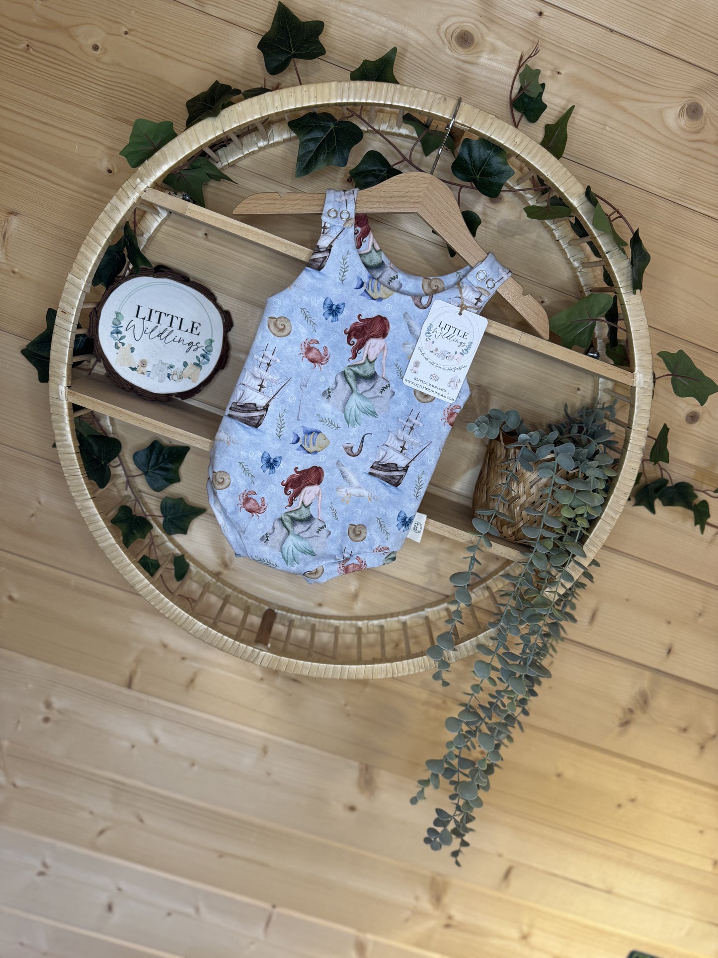 Under the Sea Bloomer Romper 0-3 Months