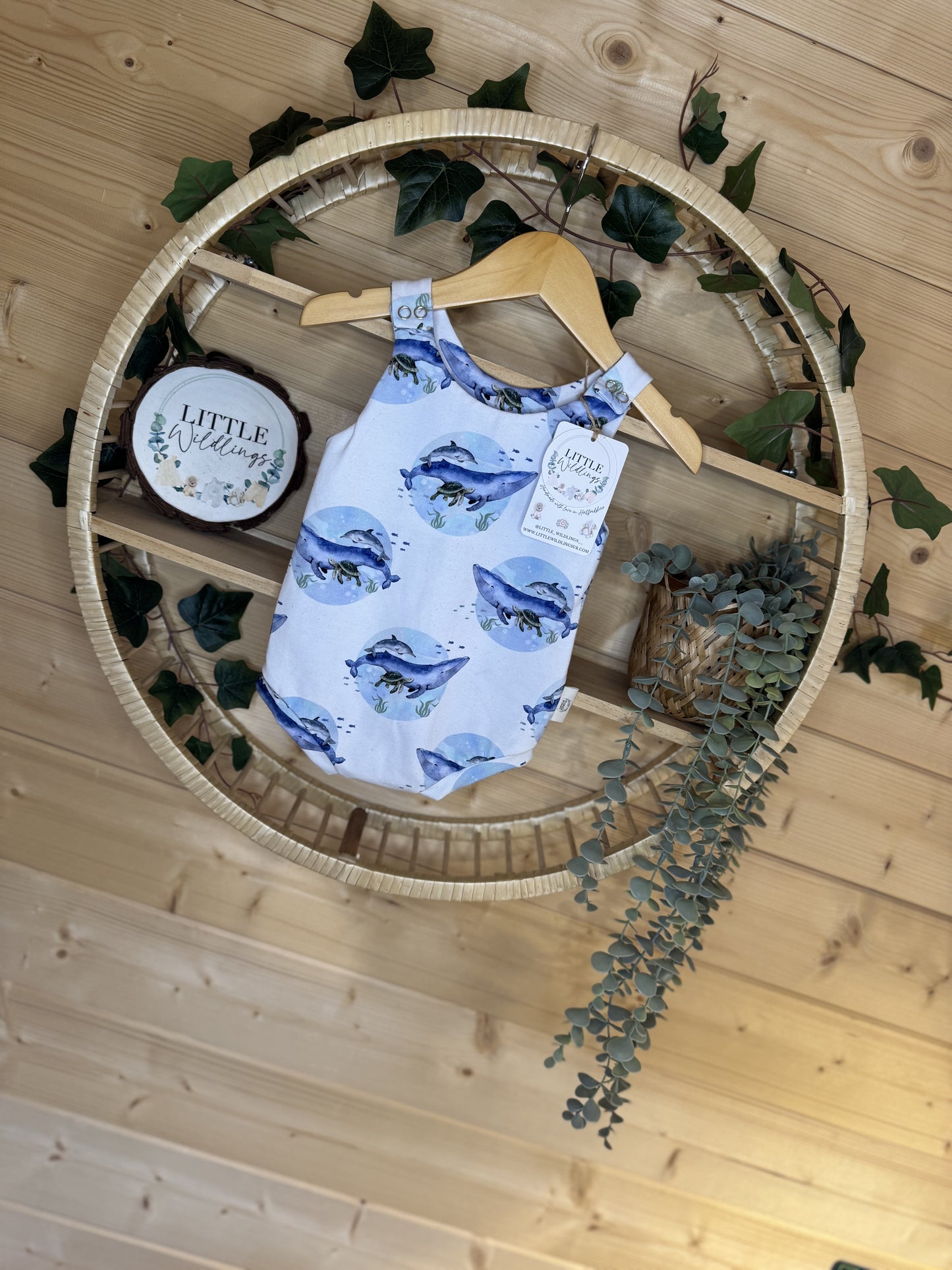 Ocean Friends Bloomer Romper 0-3 Months