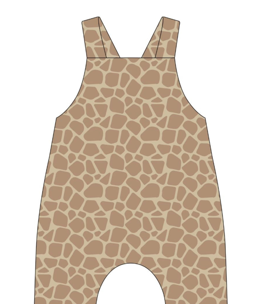 Giraffe's Path Short Dungarees