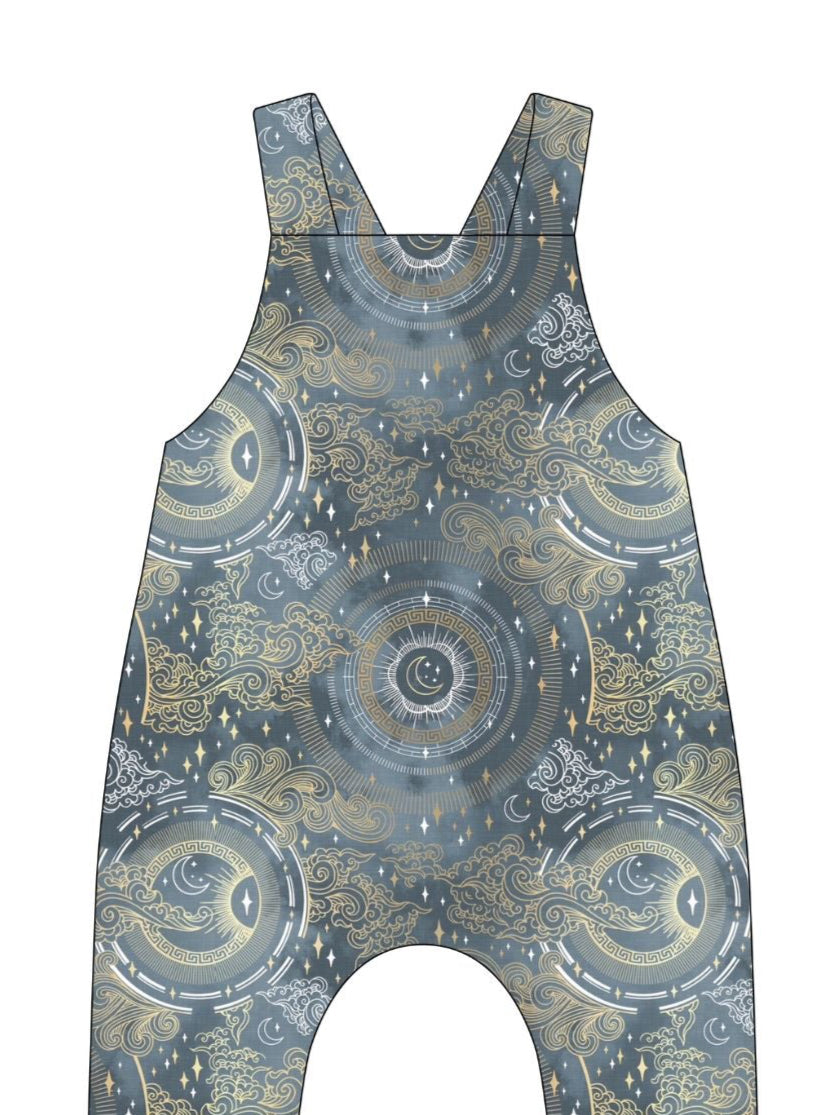 Fantasy Skies Short Dungarees