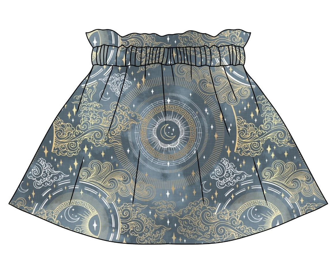 Fantasy Skies Paperbag Skirt