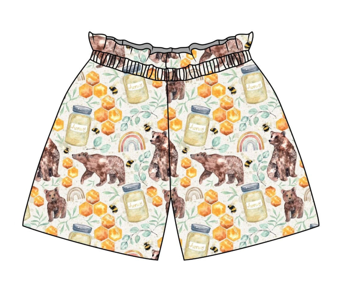 Honey Bear Paperbag Shorts