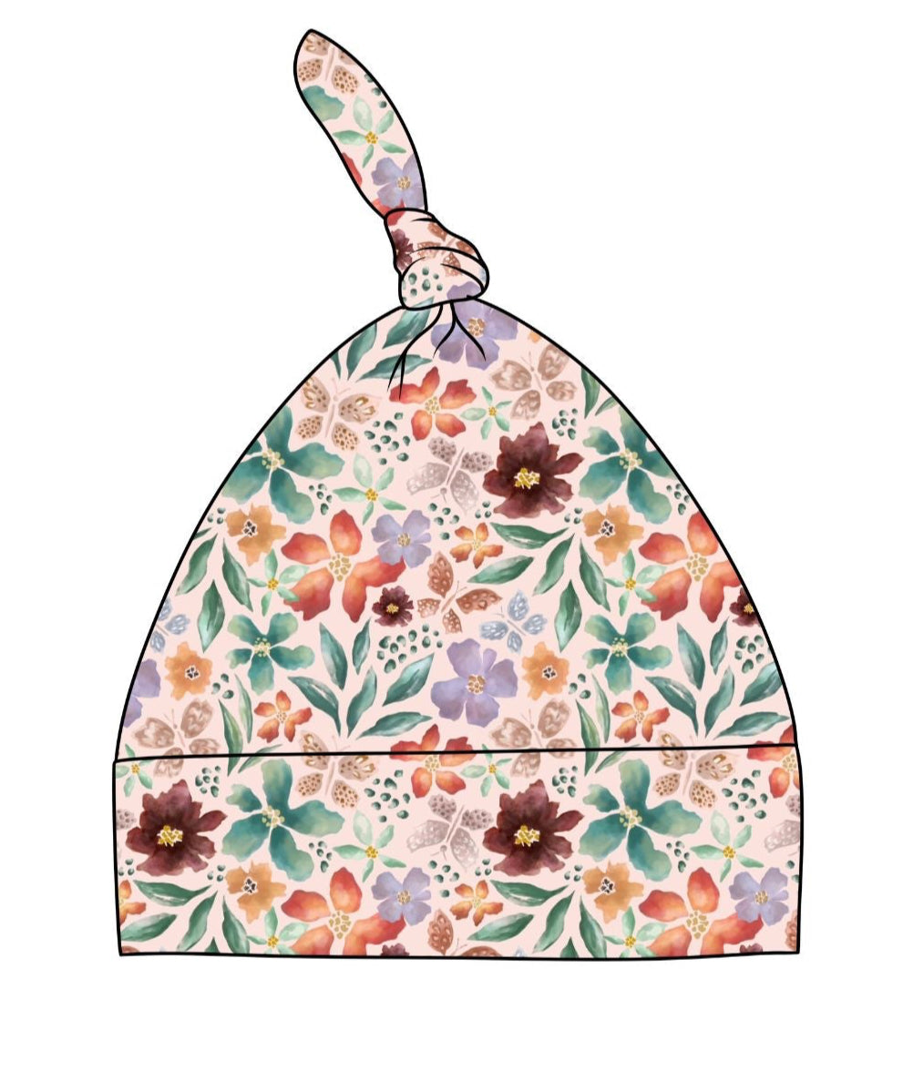 Butterfly Garden Knot Hat
