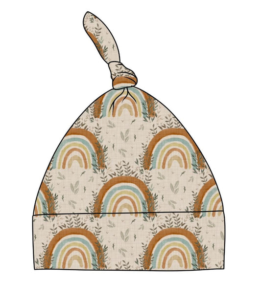 Boho Rainbow Knot Hat