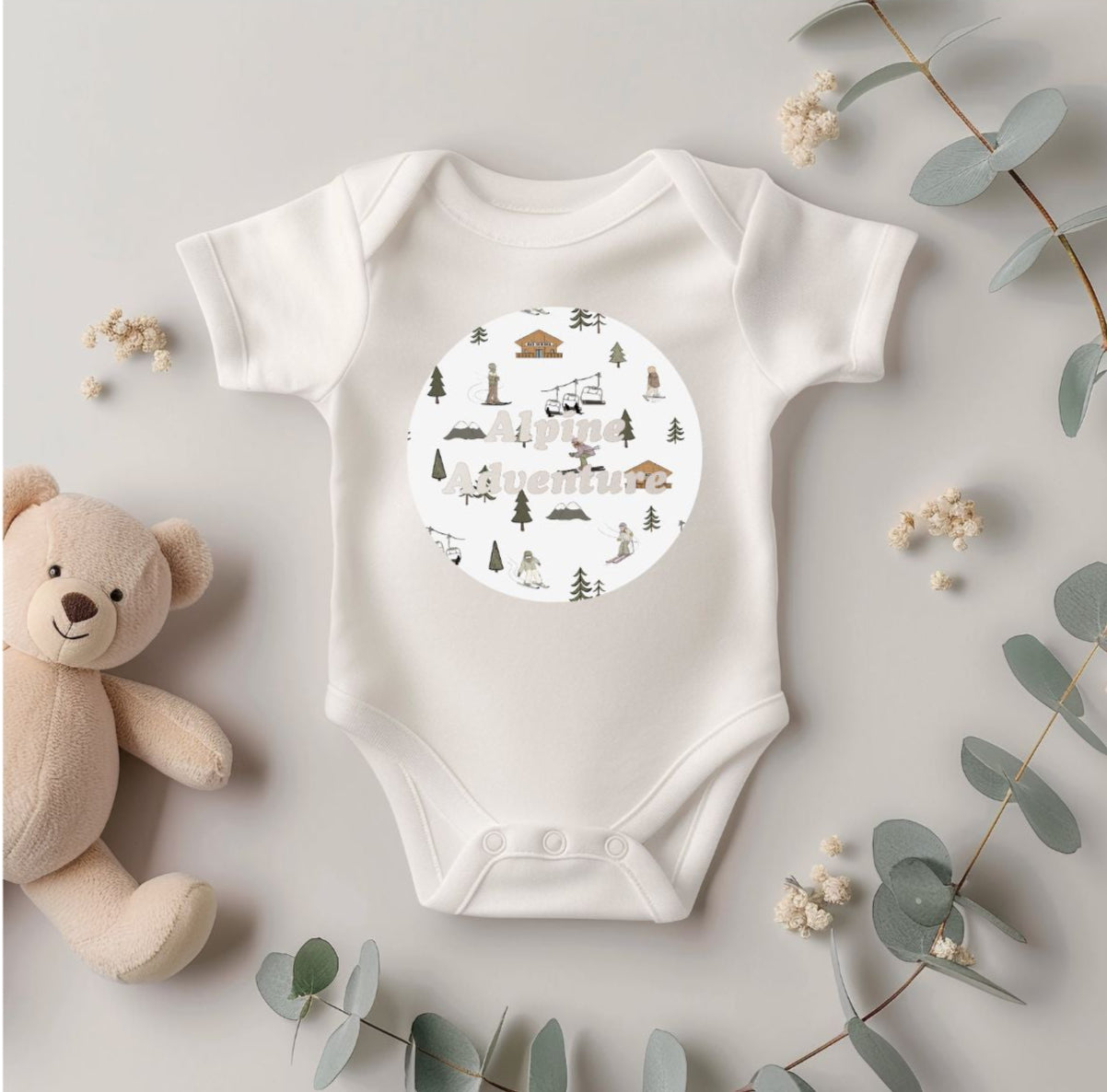 Alpine Adventures Matching Babygrow