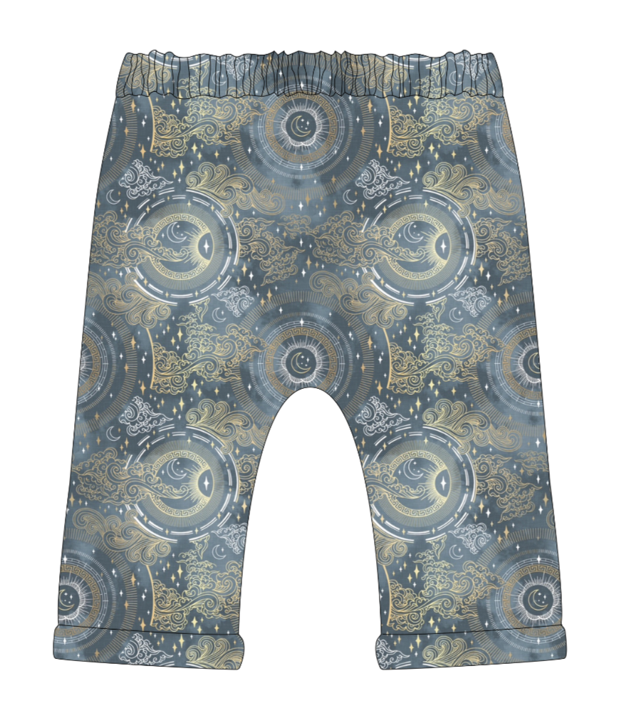 Fantasy Skies Rolled Shorts