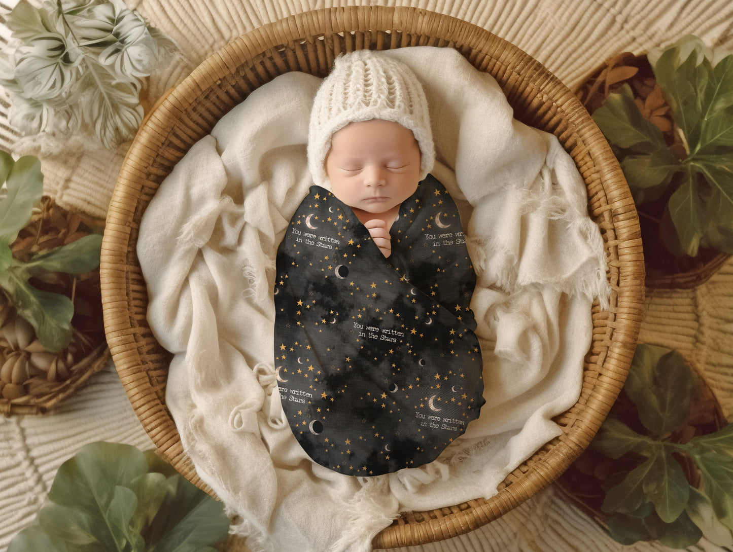 You were Written in the Stars Muslin Cloth & Swaddle