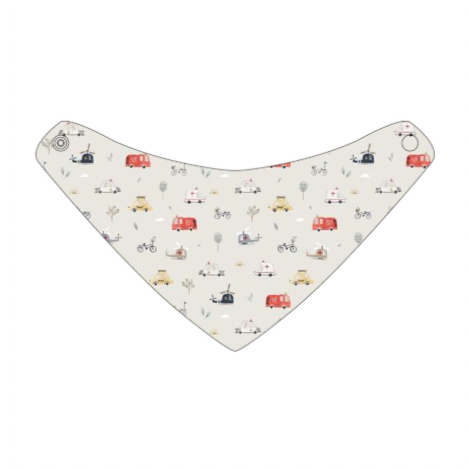 Emergency Vehicles Bandana Bib