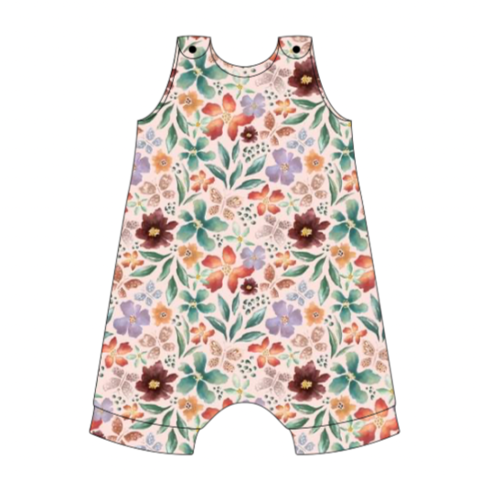 Butterfly Garden Short Romper