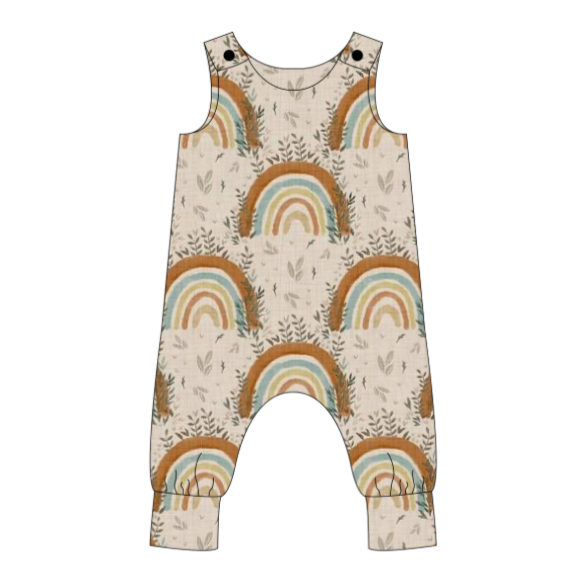 Boho Rainbow Romper