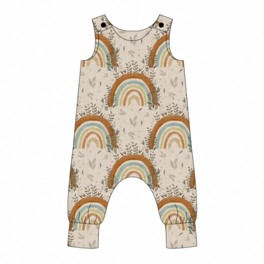 Boho Rainbow Romper