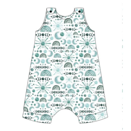 Luna Blue Short Romper