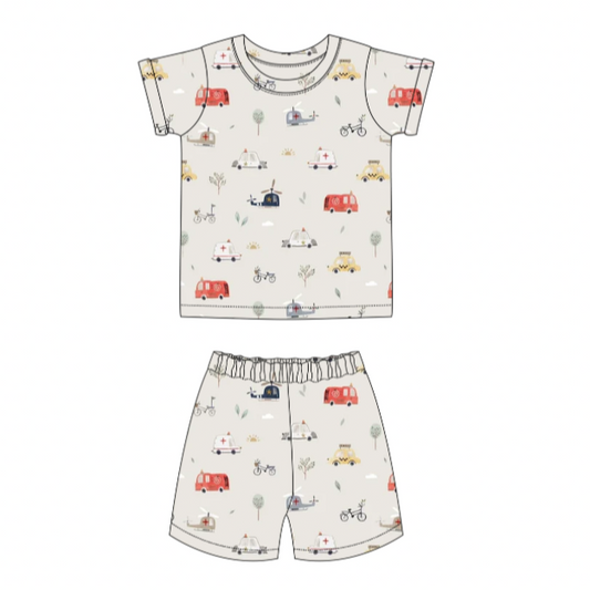 Emergency Vehicles Short Pyjamas