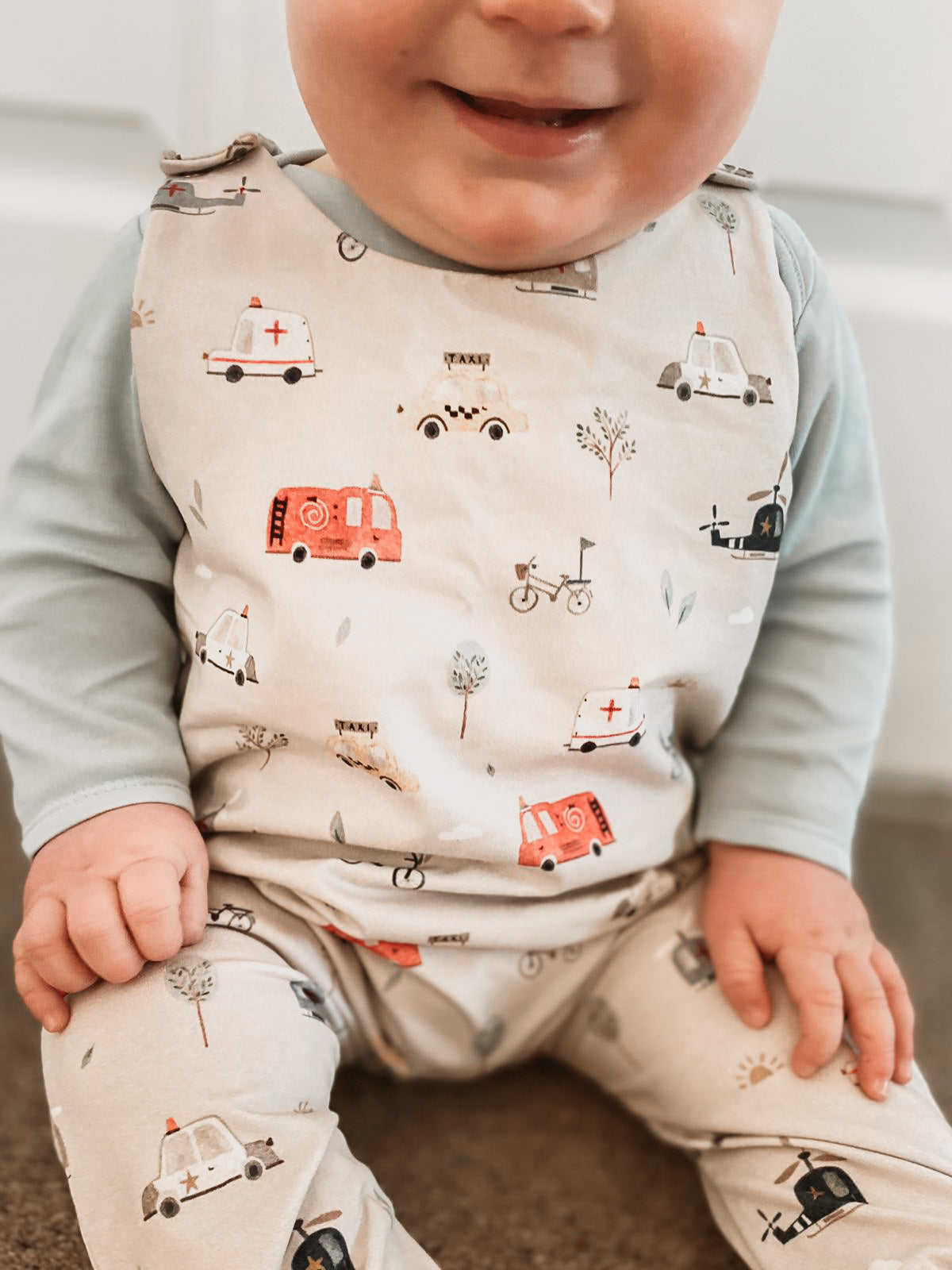 Emergency Vehicles Bloomer Romper