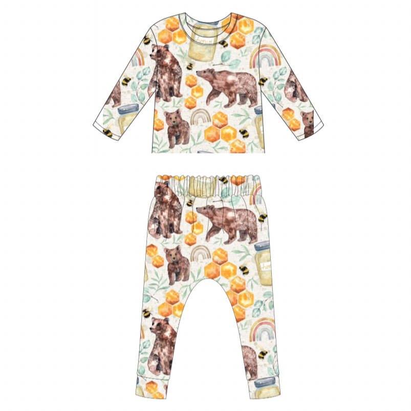 Honey Bear Long Pyjamas