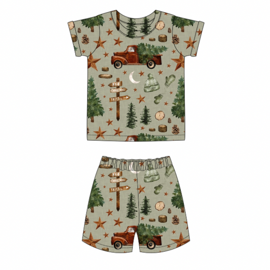 Christmas Tree Farm Short Pyjamas