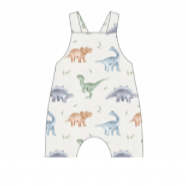 Dino Friends Short Dungarees