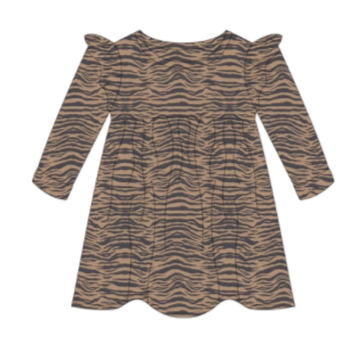 Wild Roar Flutter Sleeve Dress