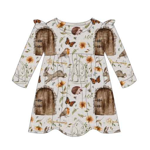The Secret Garden Flutter Sleeve Dress
