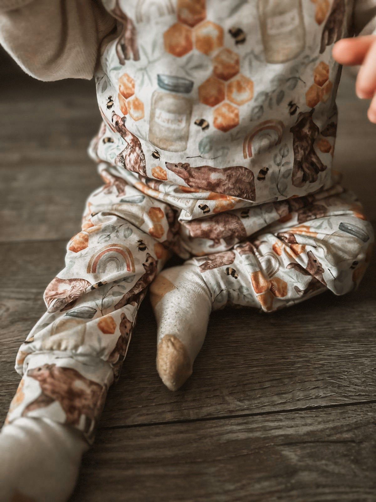 Honey Bear Bloomer Romper