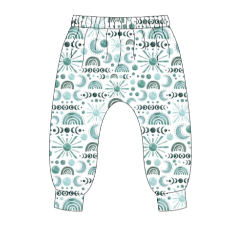 Luna Blue Harem Leggings