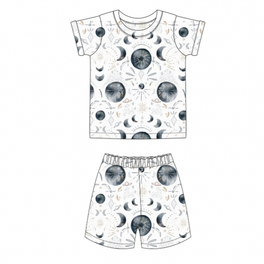 Moon Phases Short Pyjamas