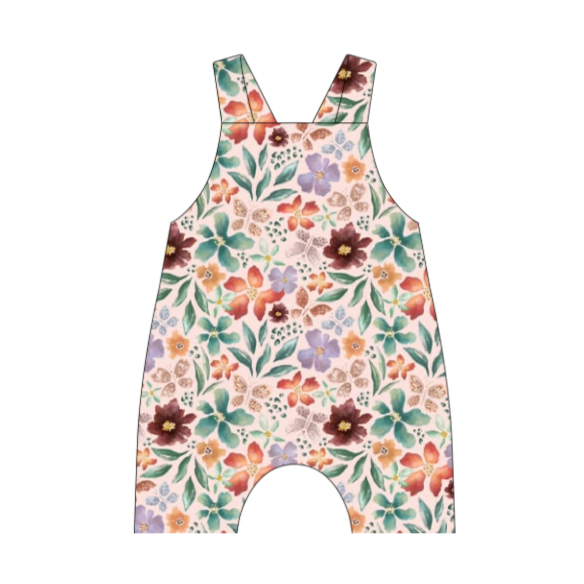 Butterfly Garden Short Dungarees