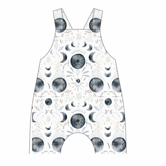 Moon Phases Short Dungarees