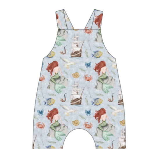 Under the Sea Short Dungarees