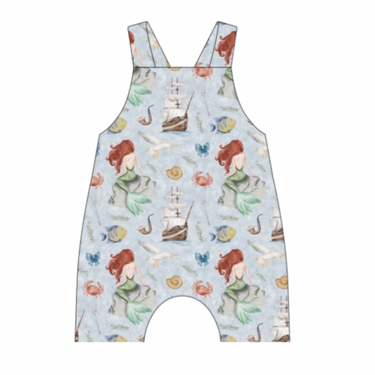 Under the Sea Short Dungarees