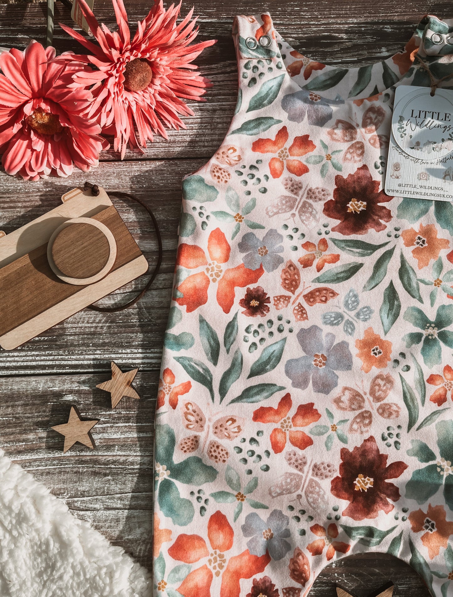 Butterfly Garden Bloomer Romper