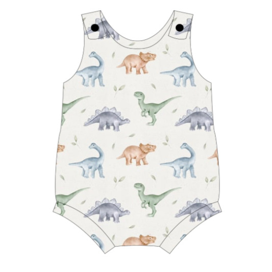 Dino Friends Bloomer Romper