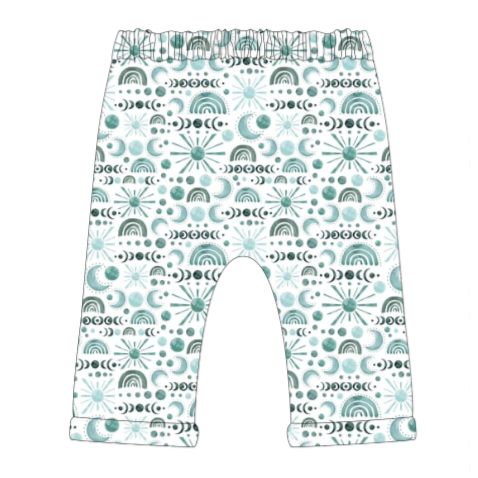 Luna Blue Rolled Shorts