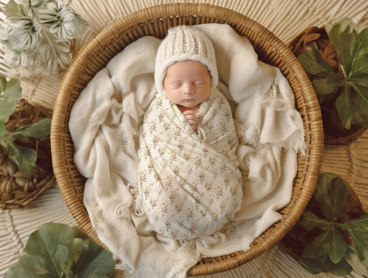 Golden Meadow Muslin Cloth & Swaddle