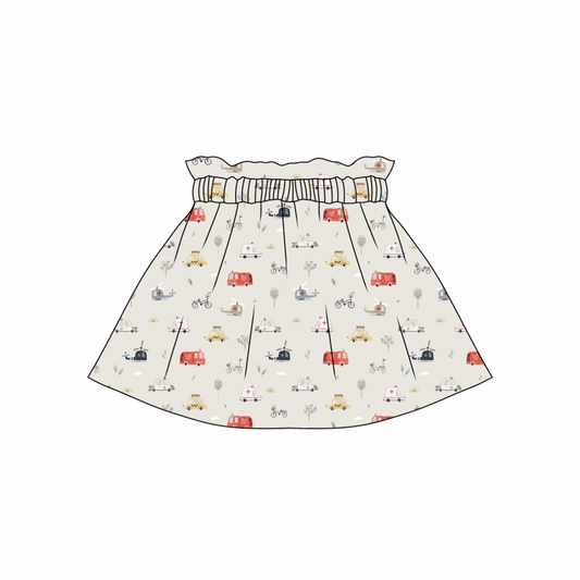 Emergency Vehicles Paperbag Skirt