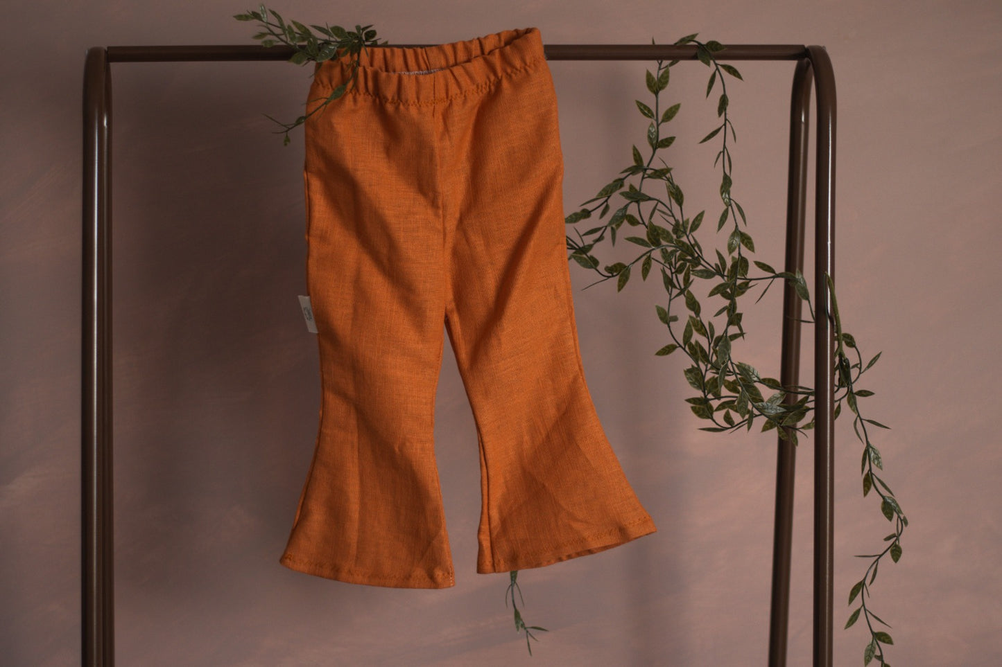 Linen Flare Trousers