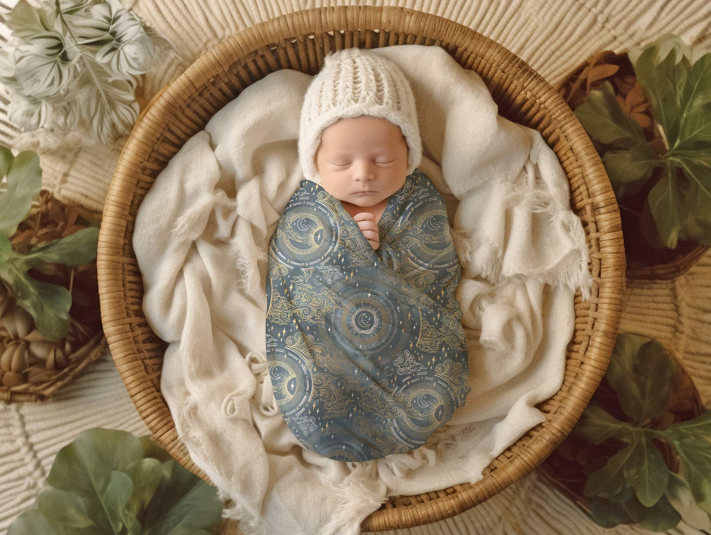 Fantasy Skies Muslin Cloth & Swaddle