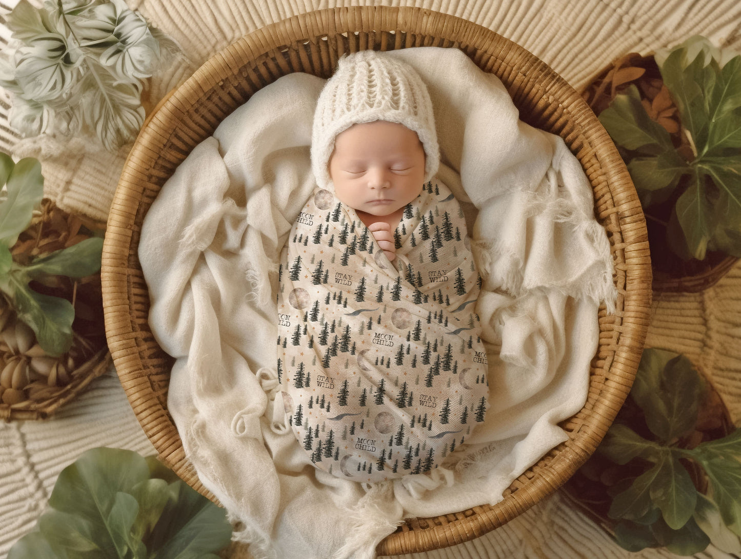 Stay Wild Muslin Cloth & Swaddle