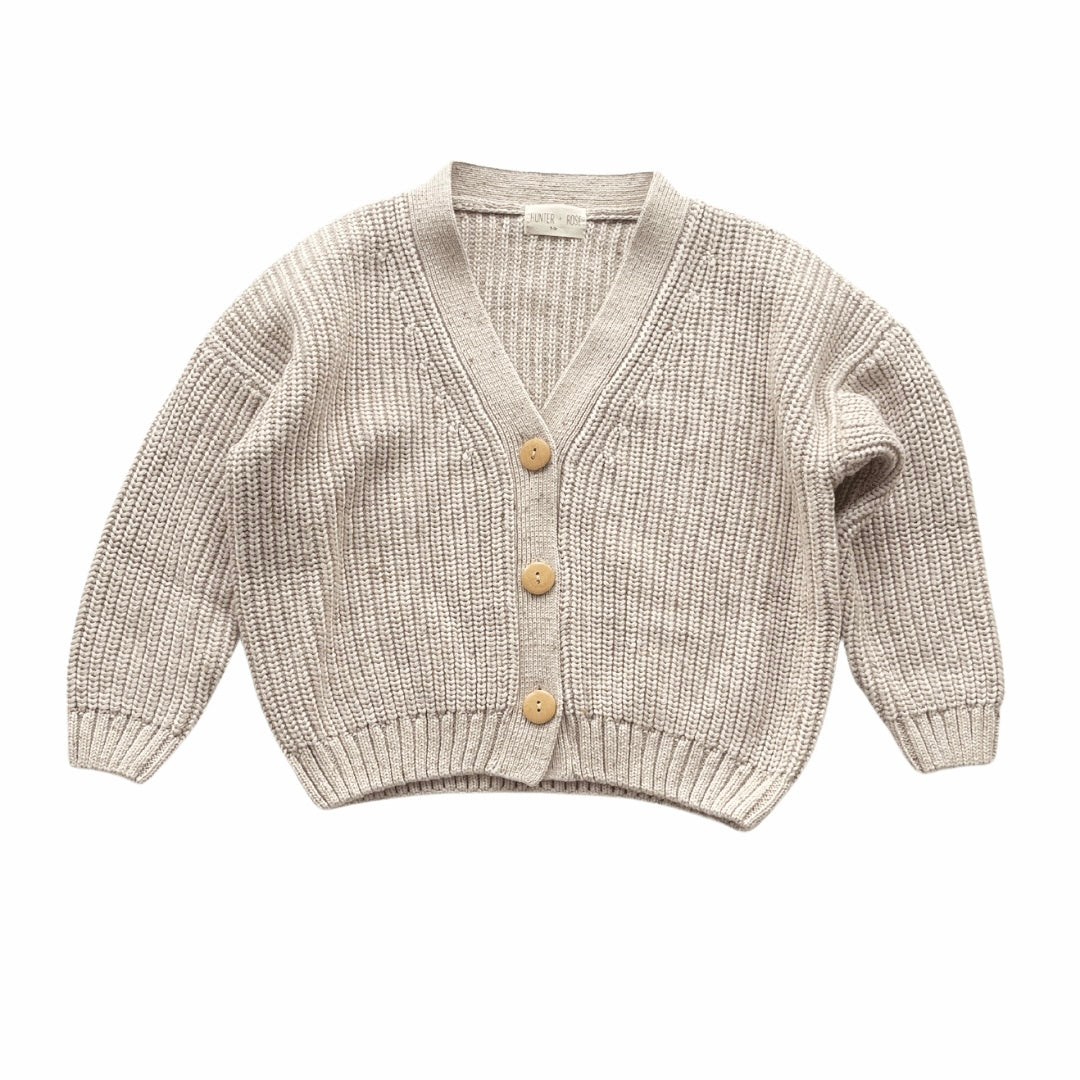 IVORY FLECKED AVERY CARDIGAN